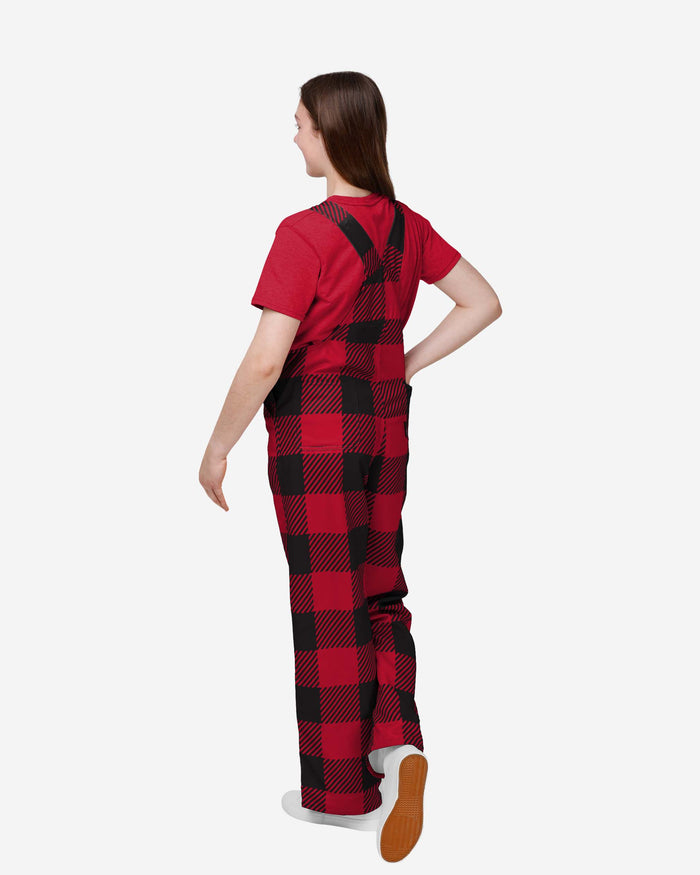 Atlanta Falcons Youth Plaid Bib Overalls FOCO - FOCO.com