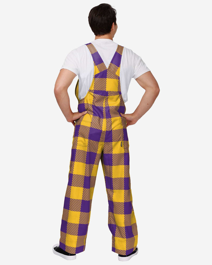 Minnesota Vikings Mens Plaid Bib Overalls FOCO - FOCO.com