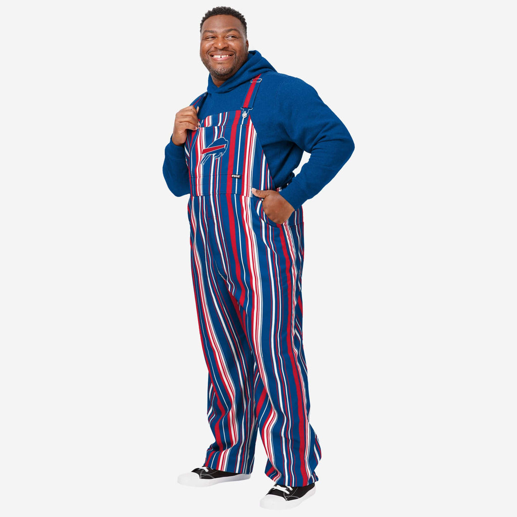 Buffalo Bills Mens Hyper Stripe Bib Overalls FOCO S - FOCO.com