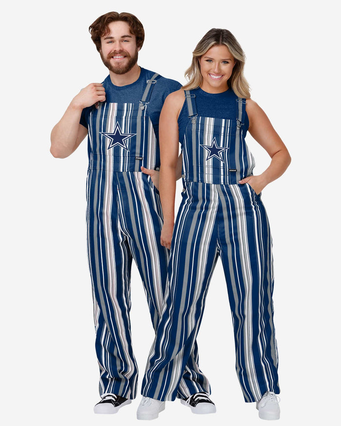 Dallas Cowboys Mens Hyper Stripe Bib Overalls FOCO - FOCO.com