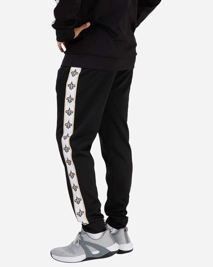 FOCO New Orleans Saints NFL Mens Stripe Logo Track Pants