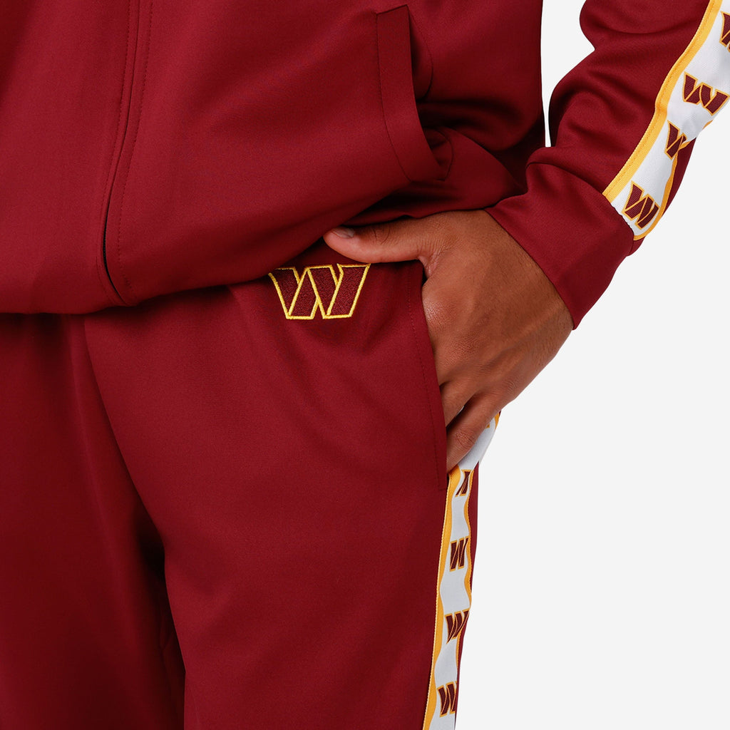 Washington Commanders Stripe Logo Track Pants FOCO