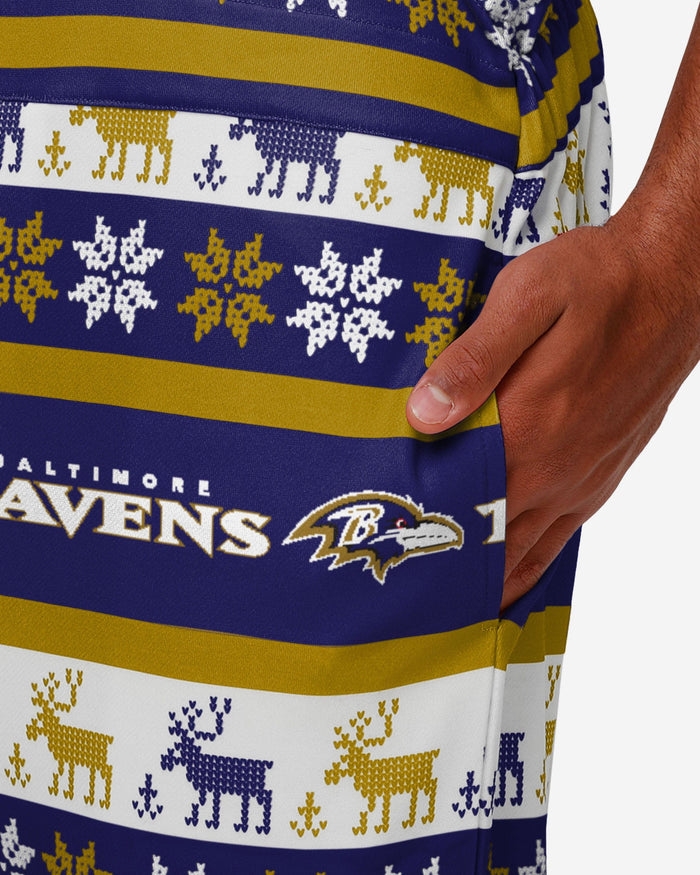 Baltimore Ravens Mens Ugly Home Gating Bib Overalls FOCO - FOCO.com