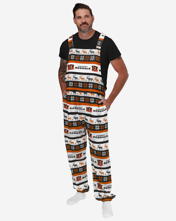 Cincinnati Bengals Mens Ugly Home Gating Bib Overalls FOCO S - FOCO.com