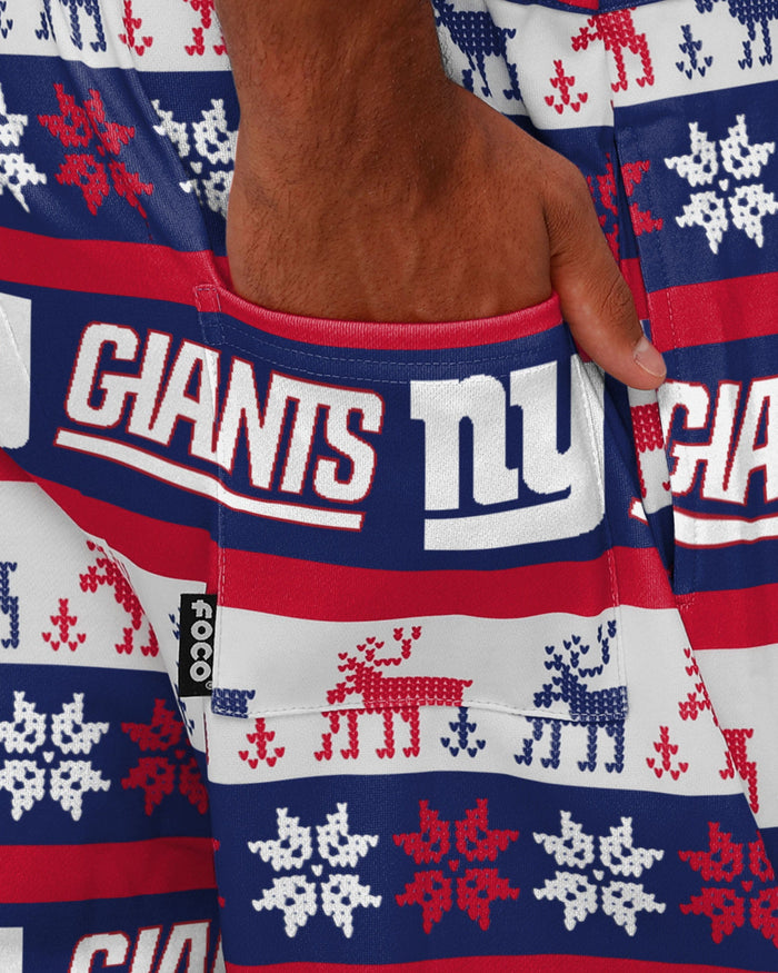 New York Giants Mens Ugly Home Gating Bib Overalls FOCO - FOCO.com