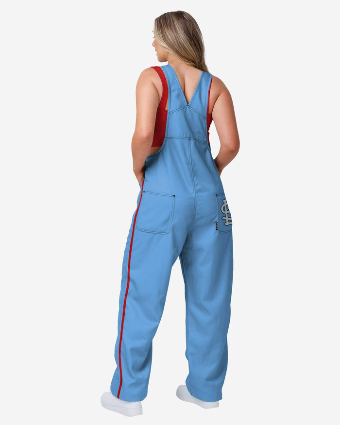 St Louis Cardinals Powder Blue Womens Big Logo Bib Overalls FOCO - FOCO.com