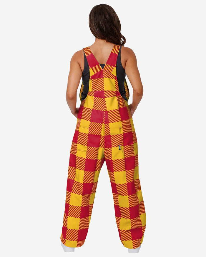 Iowa State Cyclones Womens Plaid Bib Overalls FOCO