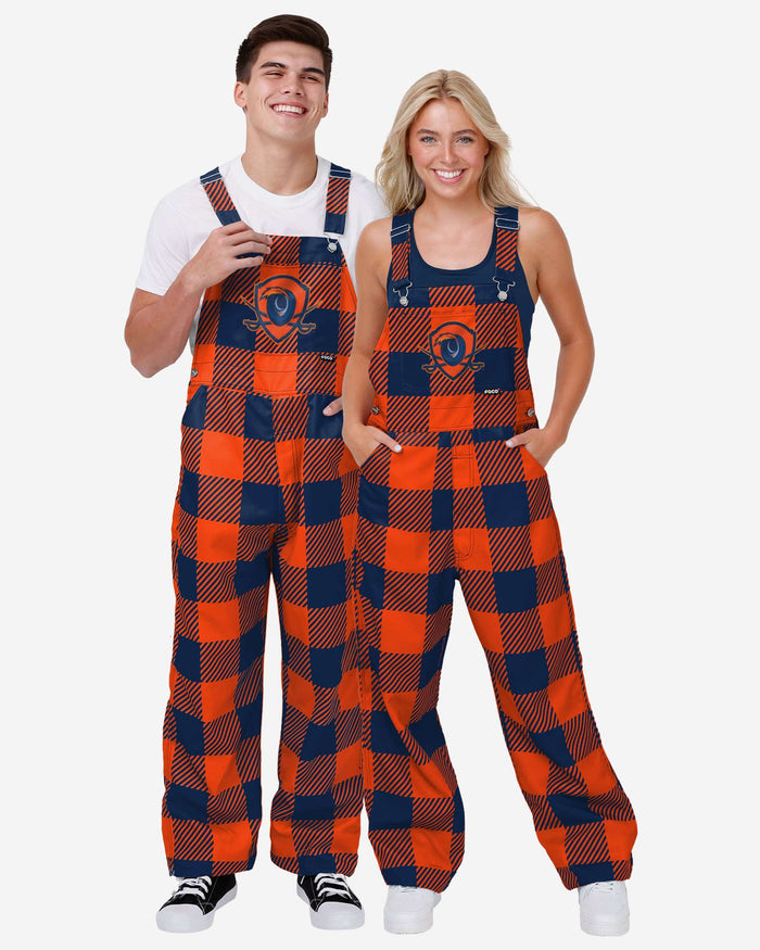 Virginia Cavaliers Womens Plaid Bib Overalls FOCO - FOCO.com