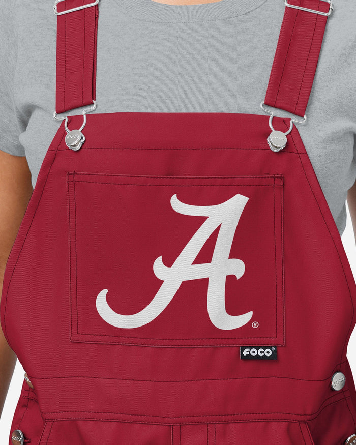 Alabama Crimson Tide Womens Big Logo Bib Overalls FOCO - FOCO.com