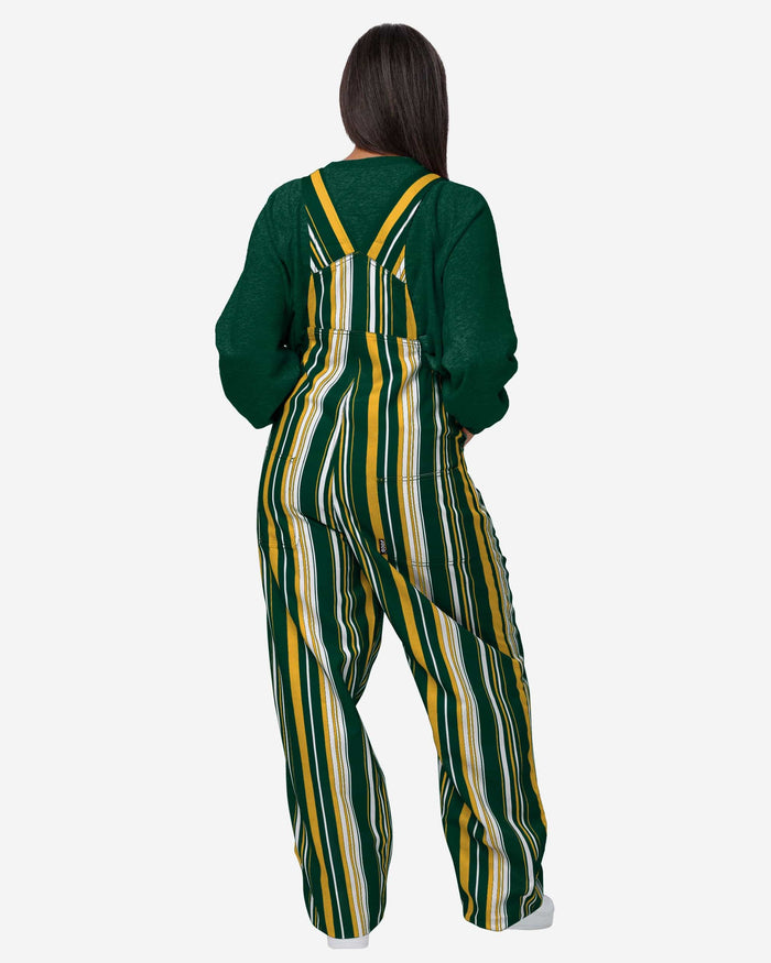 FOCO Green Bay Packers Womens Hyper Stripe Bib Overalls, Size: Xs