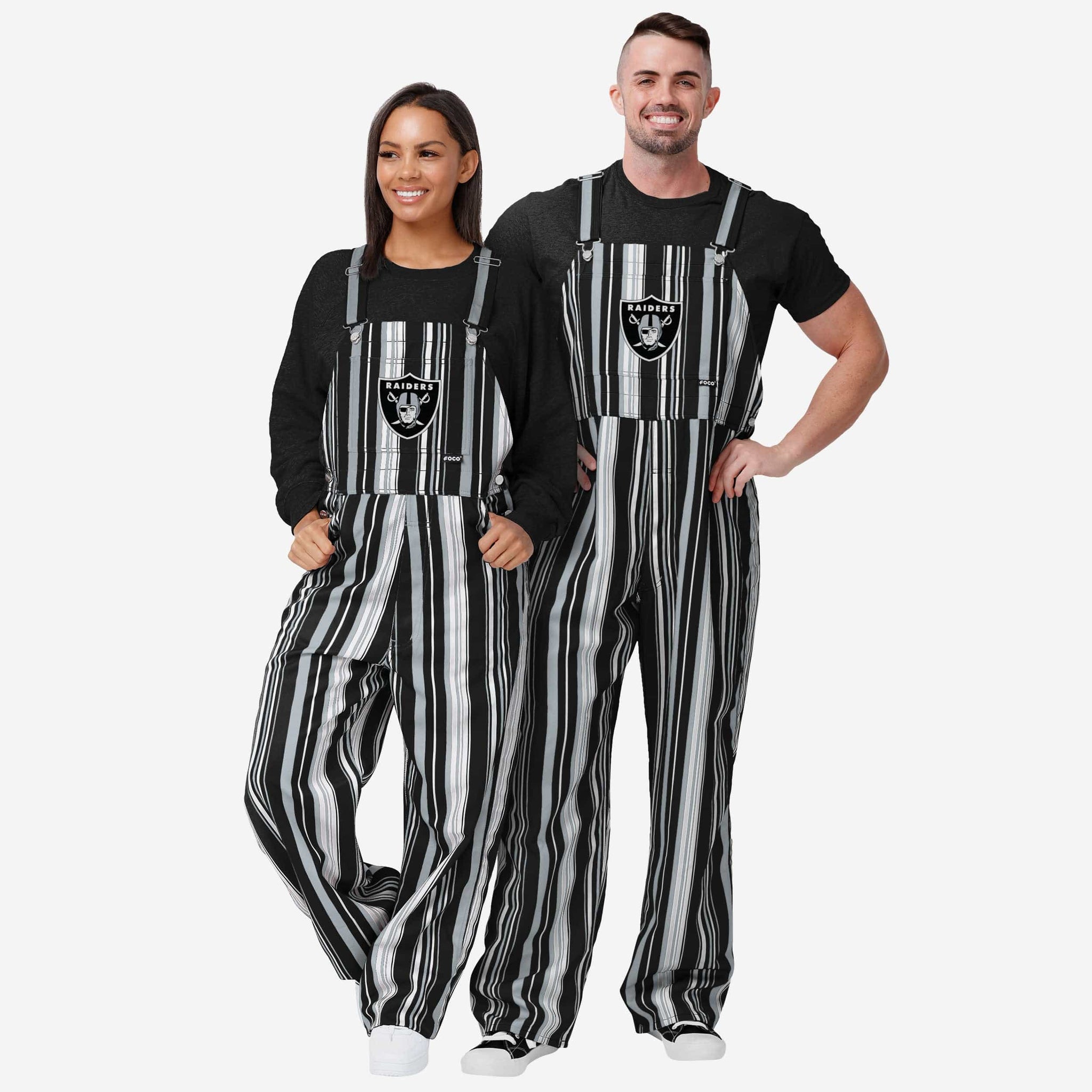 las vegas Raiders Women's Jumpsuit with Suspender Printed