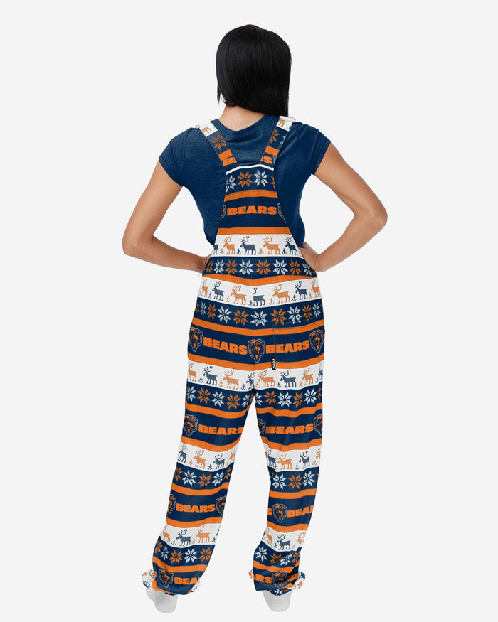 Chicago Bears Womens Ugly Home Gating Bib Overalls FOCO - FOCO.com