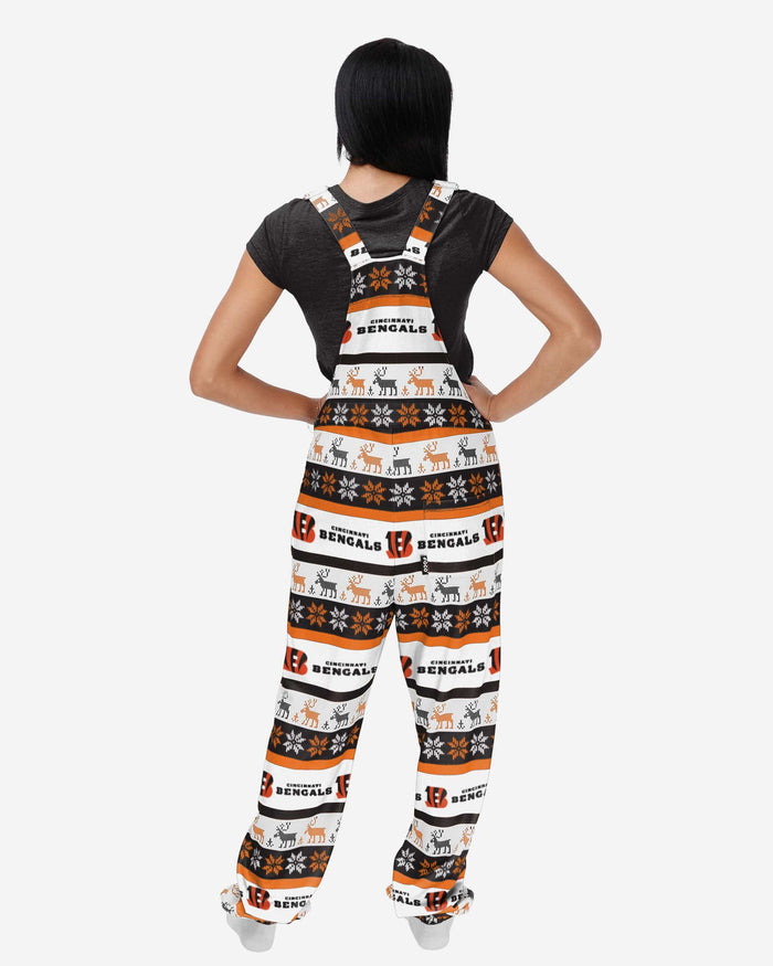 Cincinnati Bengals Womens Ugly Home Gating Bib Overalls FOCO - FOCO.com