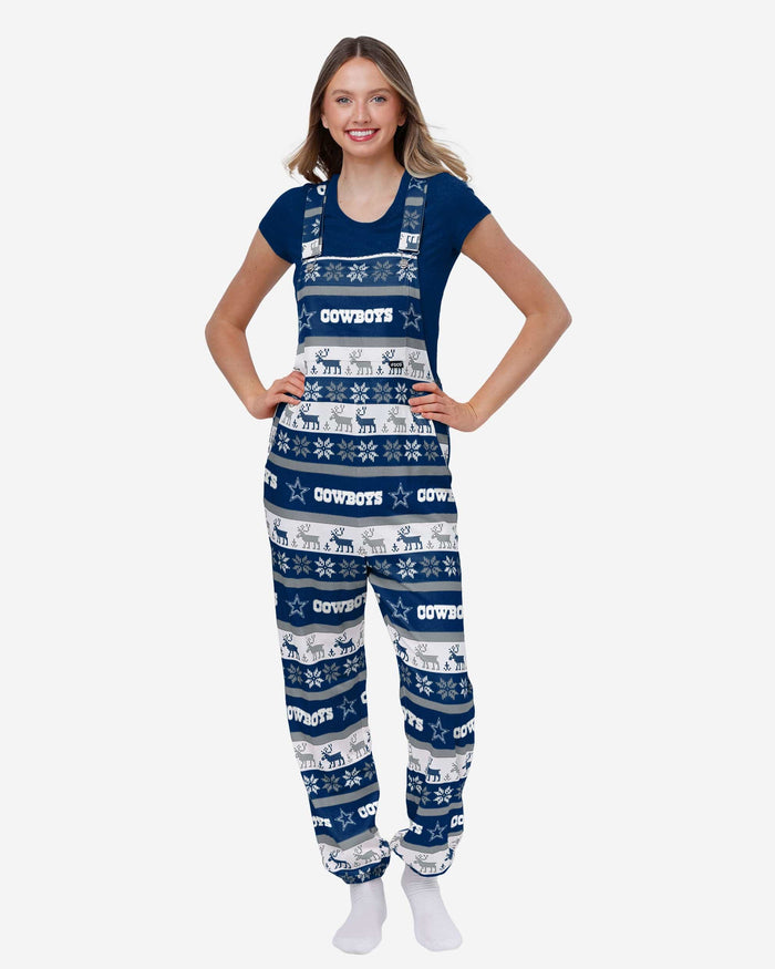 Dallas Cowboys Womens Ugly Home Gating Bib Overalls FOCO XS - FOCO.com