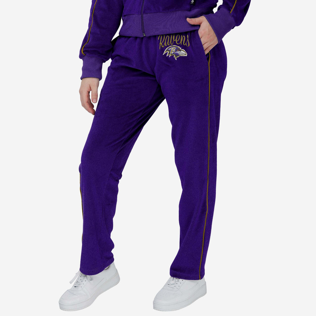 Baltimore Ravens Womens Velour Pants FOCO S - FOCO.com