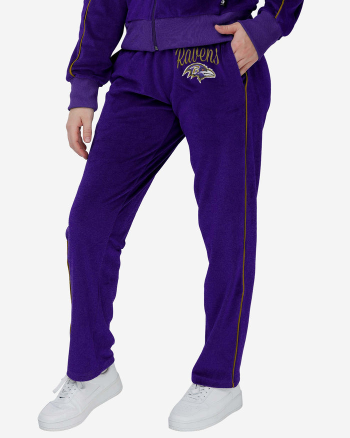 Baltimore Ravens Womens Velour Pants FOCO S - FOCO.com