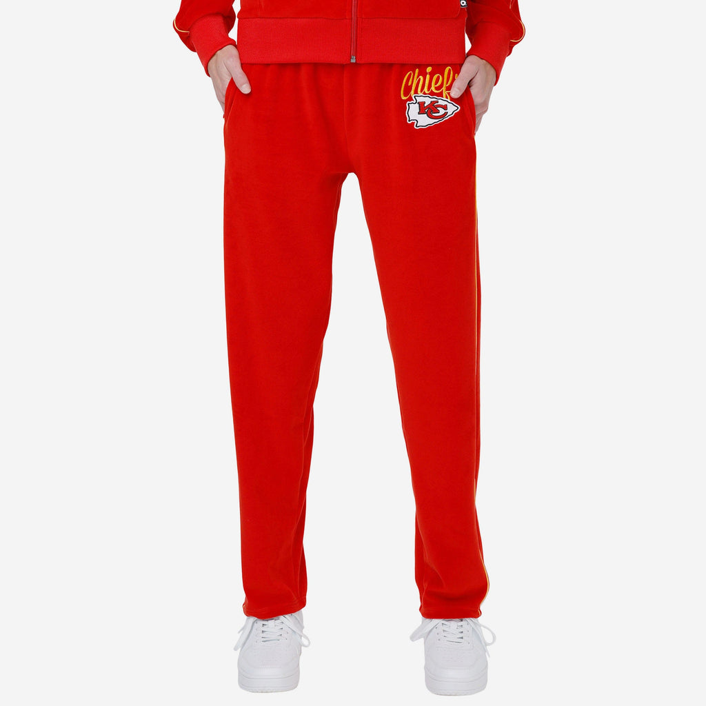 Kansas City Chiefs Womens Velour Pants FOCO S - FOCO.com