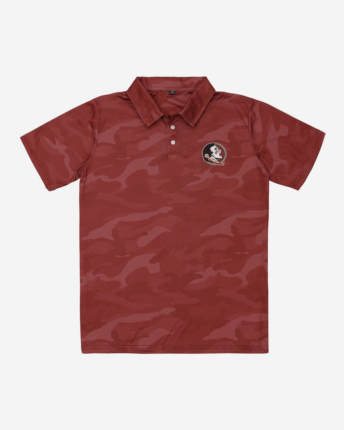 Florida State Seminoles Color Camo Polyester Polo FOCO - FOCO.com