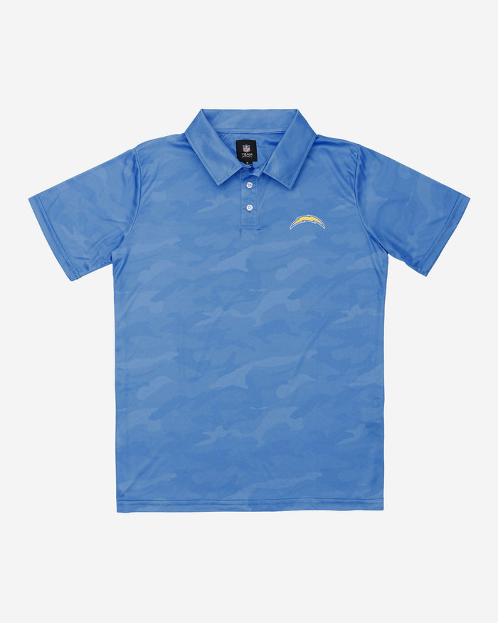 Los Angeles Chargers Color Camo Polyester Polo FOCO - FOCO.com