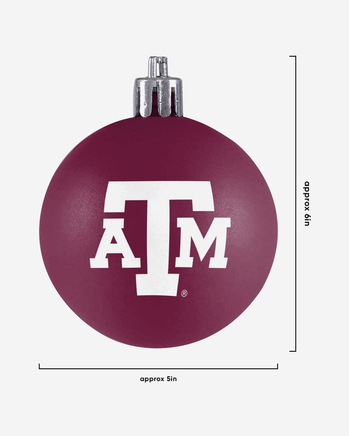 Texas A&M Aggies 12 Pack Ball Ornament Set FOCO - FOCO.com