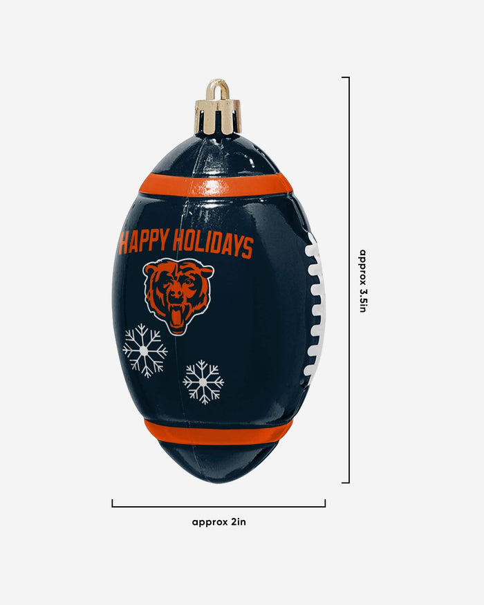 Chicago Bears 12 Pack Football Ornament Set FOCO - FOCO.com