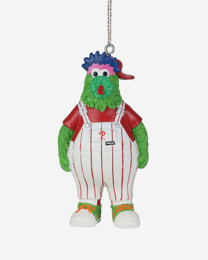 Phillie Phanatic Philadelphia Phillies Bib Overalls Mini Mascot Ornament FOCO - FOCO.com