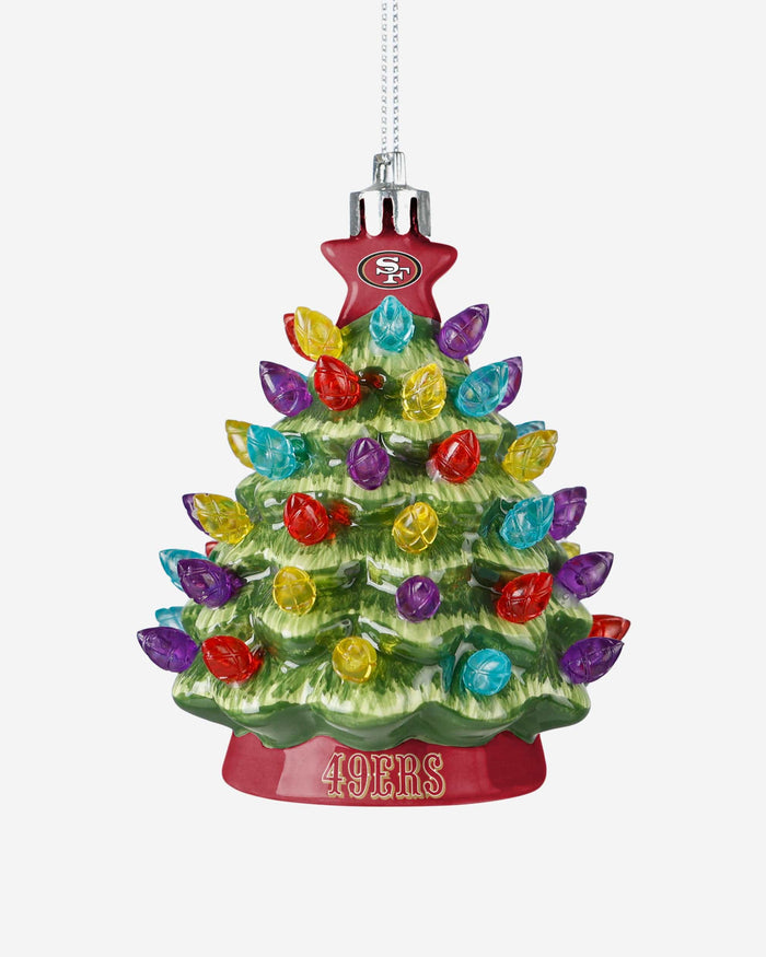 San Francisco 49ers Ceramic Tree Ornament FOCO - FOCO.com