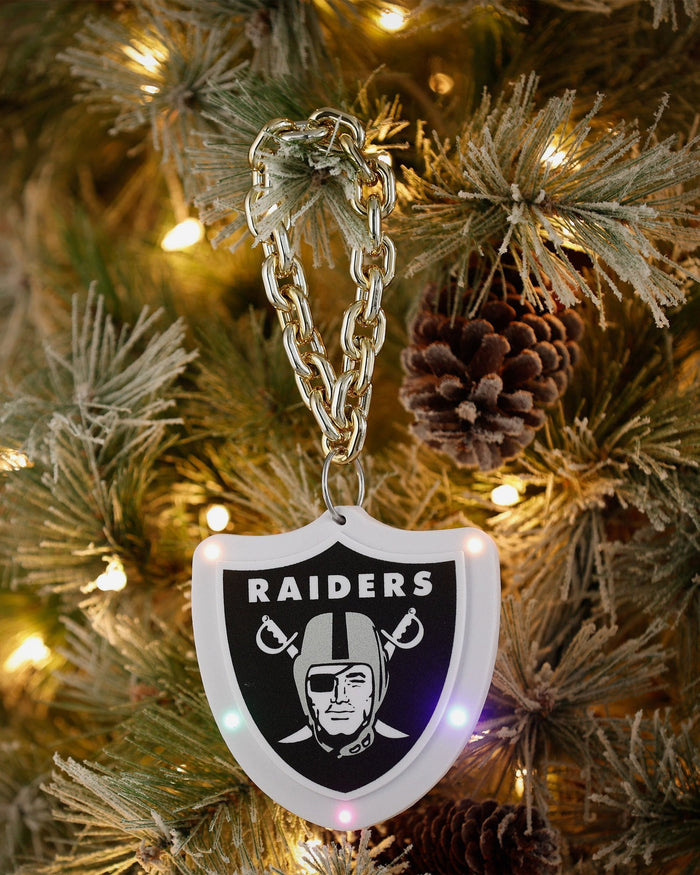 Las Vegas Raiders Big Logo Light Up Chain Ornament FOCO - FOCO.com