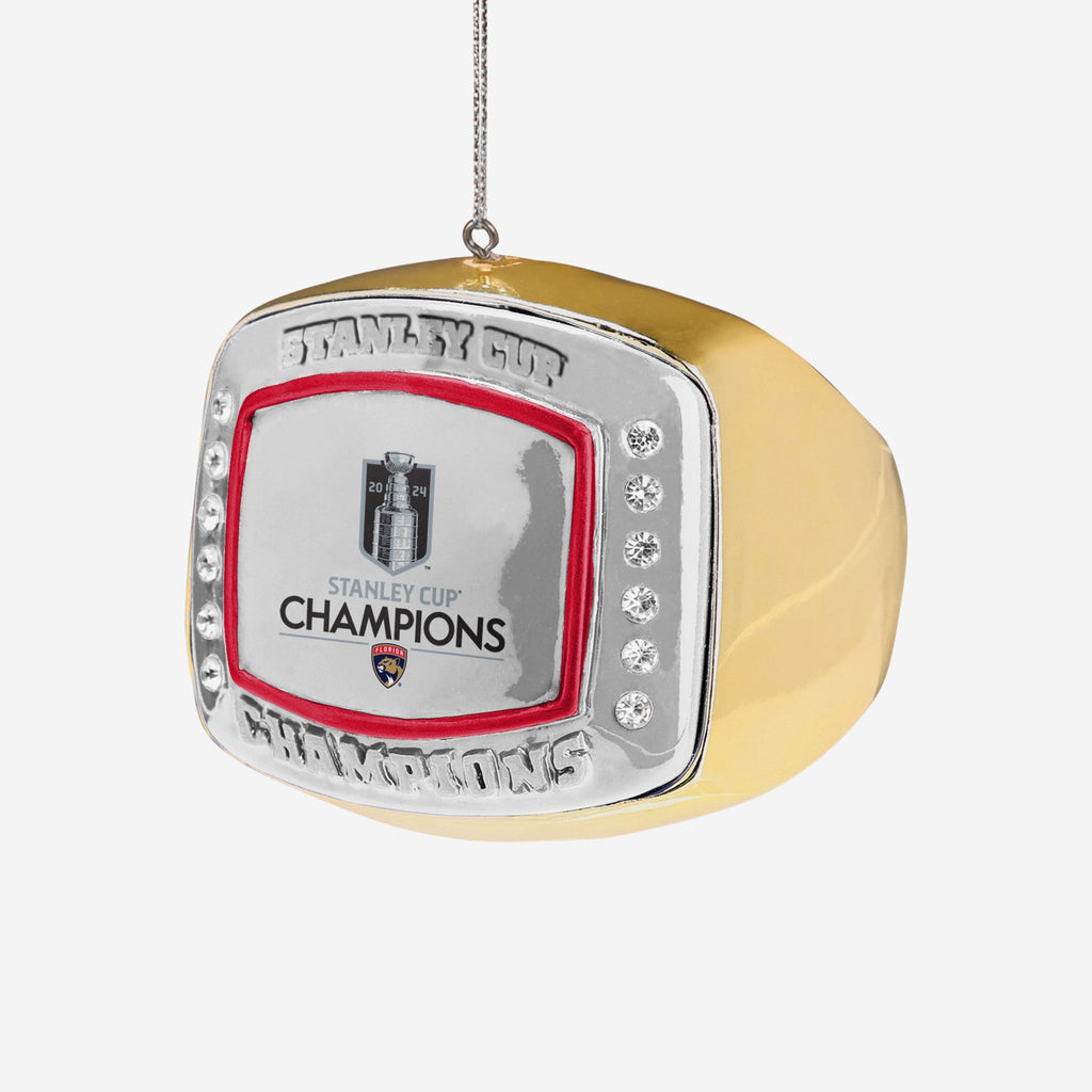 Florida Panthers 2024 Stanley Cup Champions Ring Ornament FOCO - FOCO.com