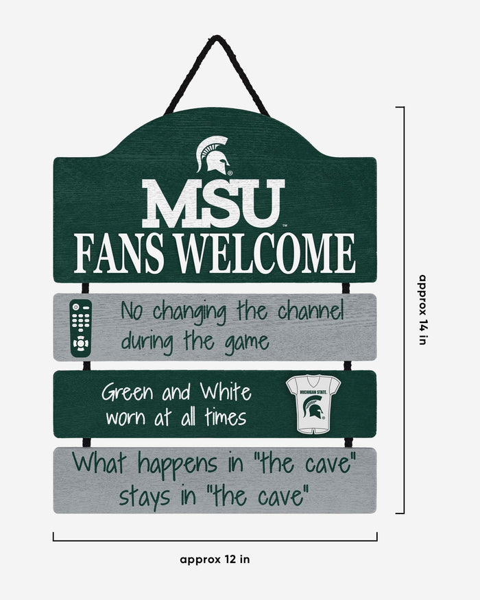 Michigan State Spartans Fancave Sign FOCO - FOCO.com