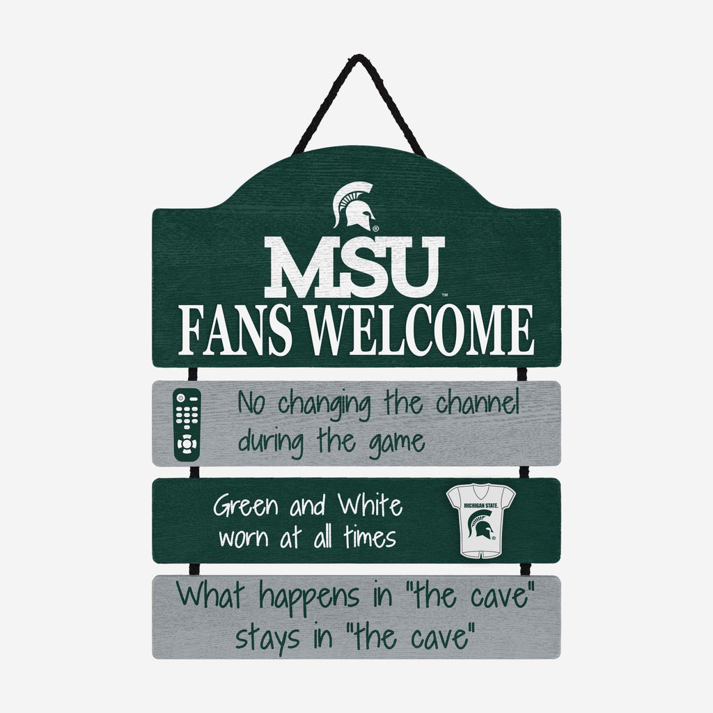 Michigan State Spartans Fancave Sign FOCO - FOCO.com