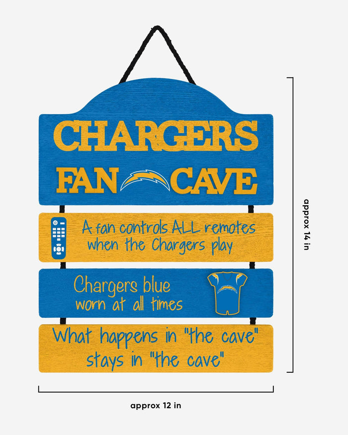 Los Angeles Chargers Fancave Sign FOCO - FOCO.com