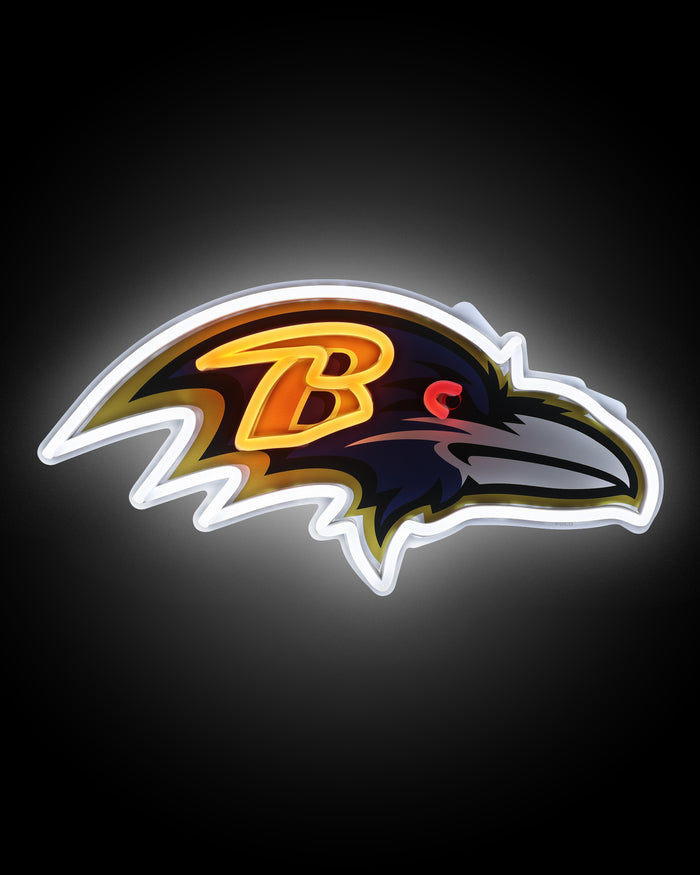 Baltimore Ravens LED Neon Light Up Team Logo Sign FOCO - FOCO.com