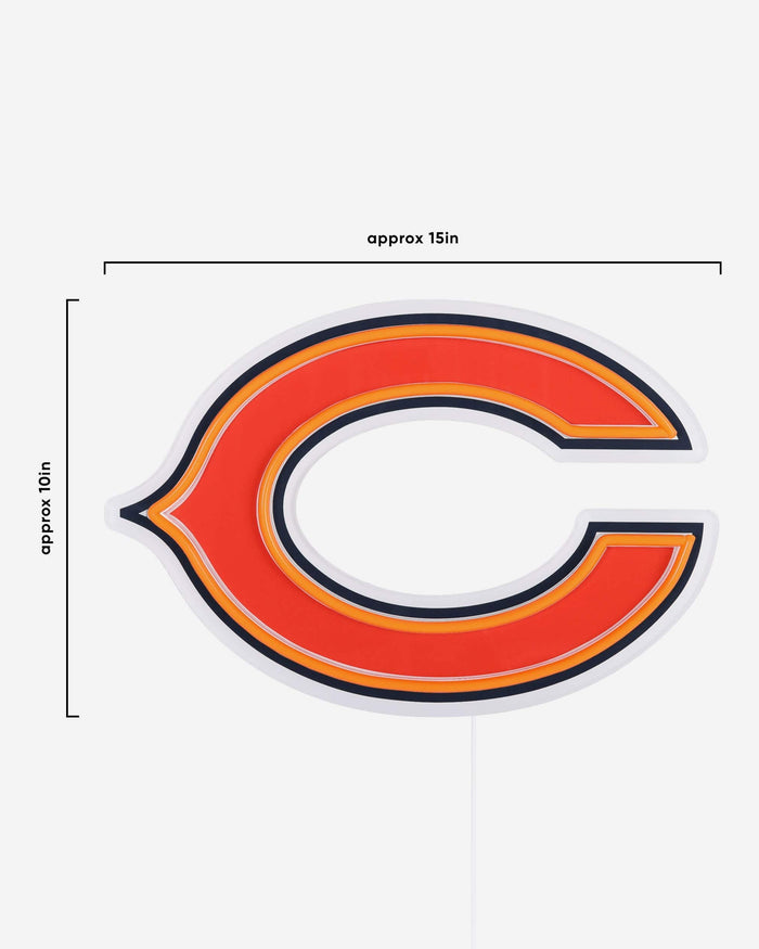 Chicago Bears LED Neon Light Up Team Logo Sign FOCO - FOCO.com