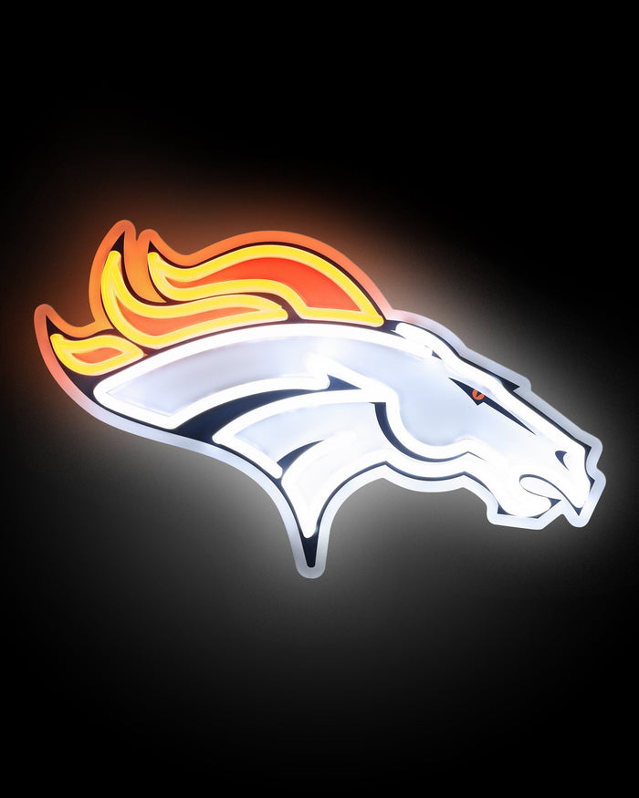 Denver Broncos LED Neon Light Up Team Logo Sign FOCO - FOCO.com