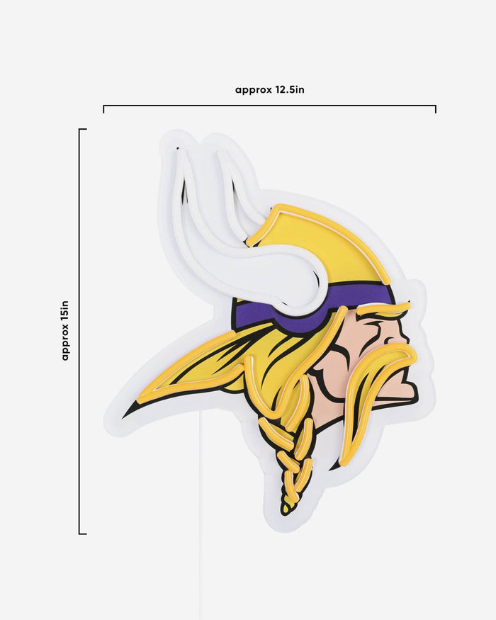 Minnesota Vikings LED Neon Light Up Team Logo Sign FOCO - FOCO.com