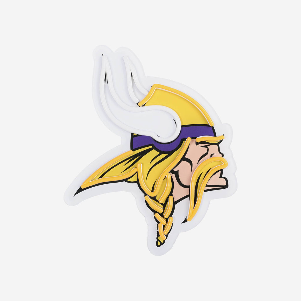 Minnesota Vikings LED Neon Light Up Team Logo Sign FOCO - FOCO.com