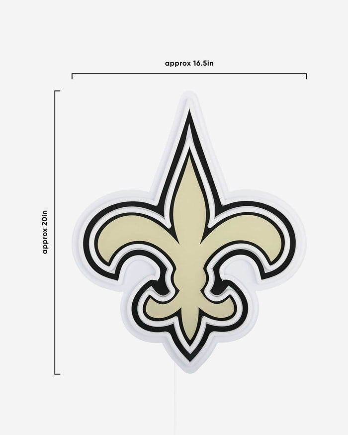 New Orleans Saints LED Neon Light Up Team Logo Sign FOCO - FOCO.com