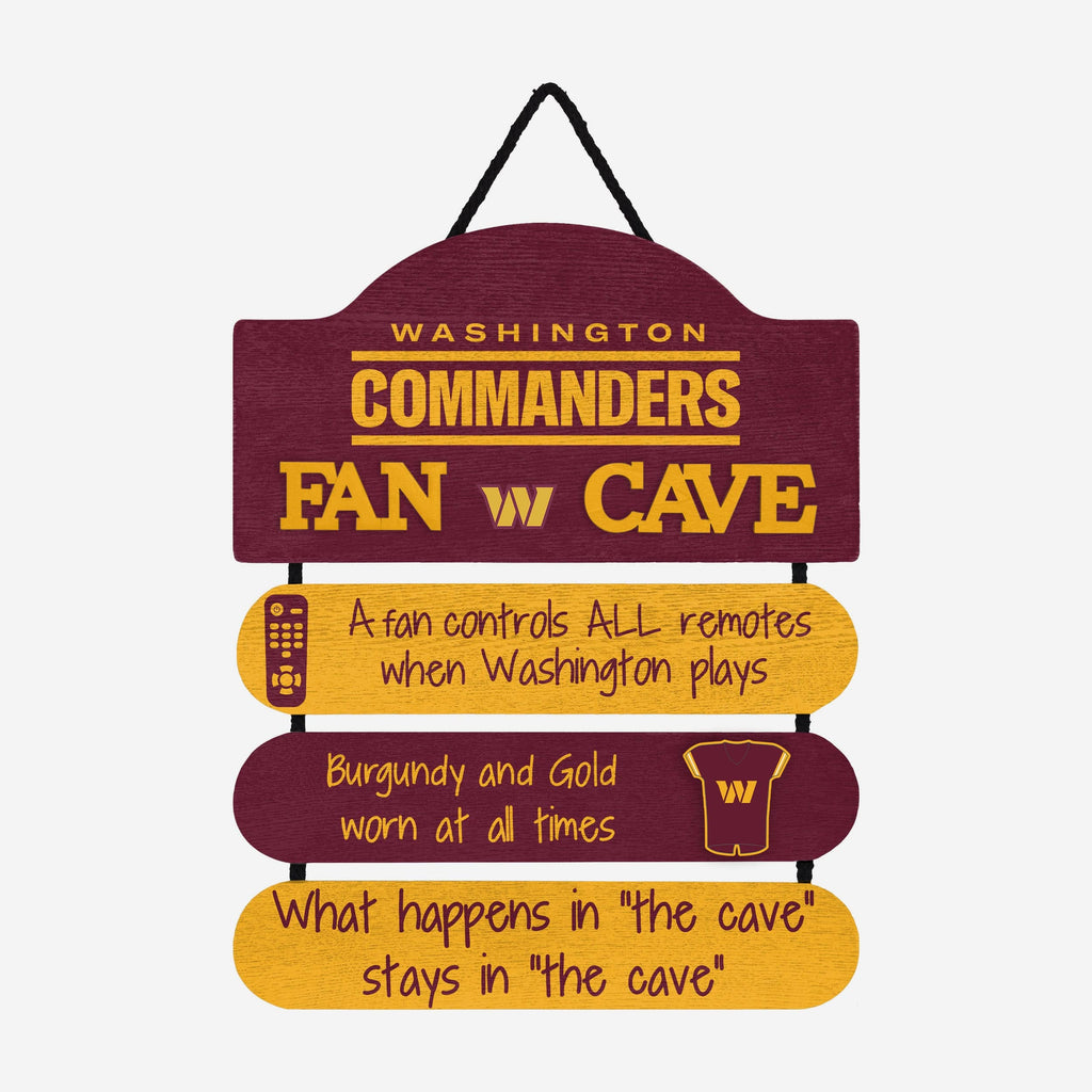 Washington Commanders Mancave Sign FOCO - FOCO.com