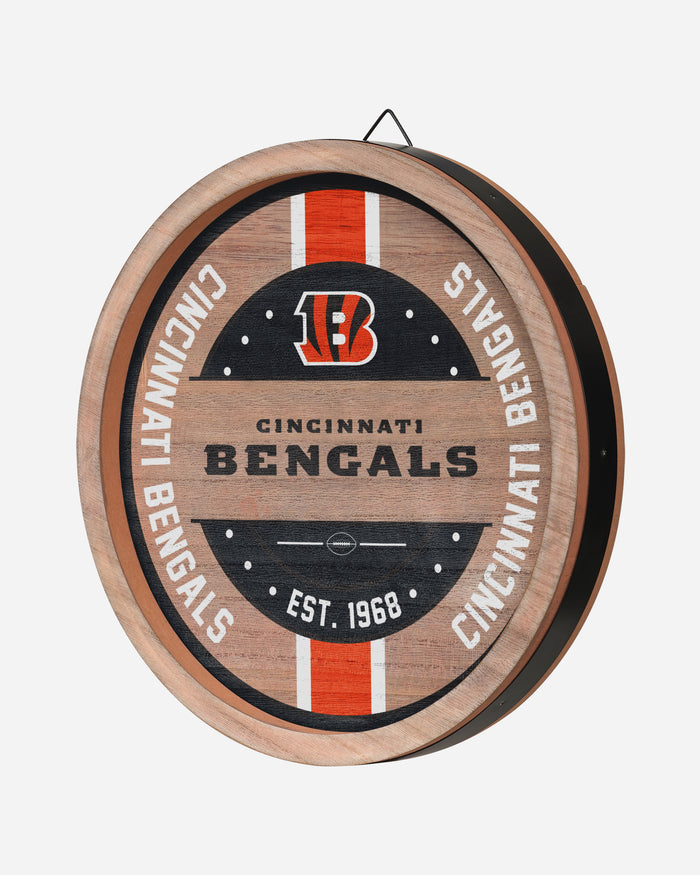 Cincinnati Bengals Wooden Barrel Sign FOCO - FOCO.com