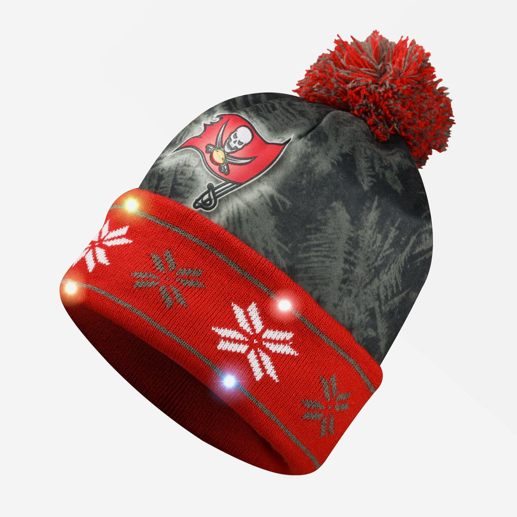 Tampa Bay Buccaneers Big Logo Light Up Beanie FOCO - FOCO.com