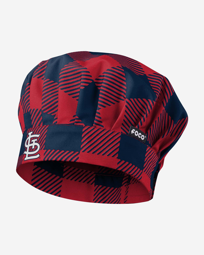 St Louis Cardinals Plaid Chef Hat FOCO - FOCO.com