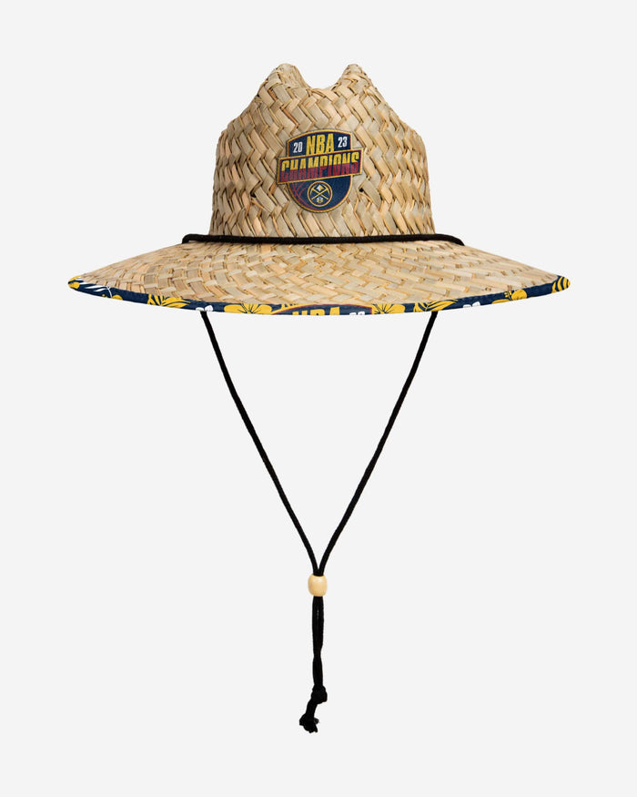 Denver Nuggets 2023 NBA Champions Straw Hat FOCO - FOCO.com