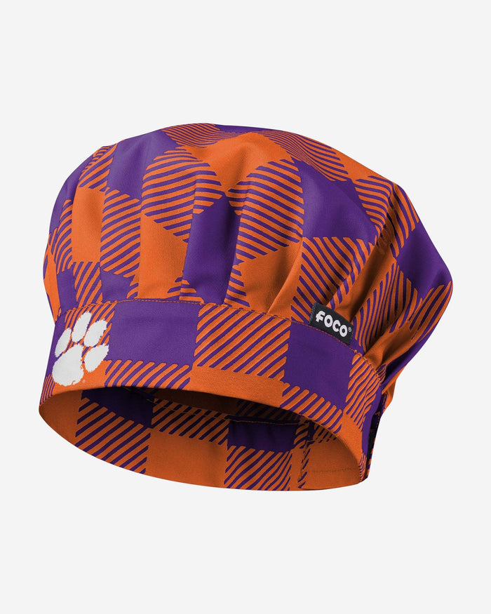 Clemson Tigers Plaid Chef Hat FOCO - FOCO.com