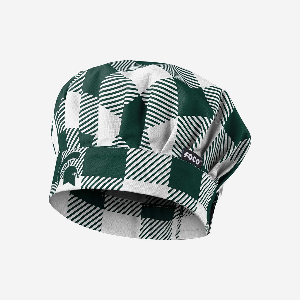 Michigan State Spartans Plaid Chef Hat FOCO - FOCO.com