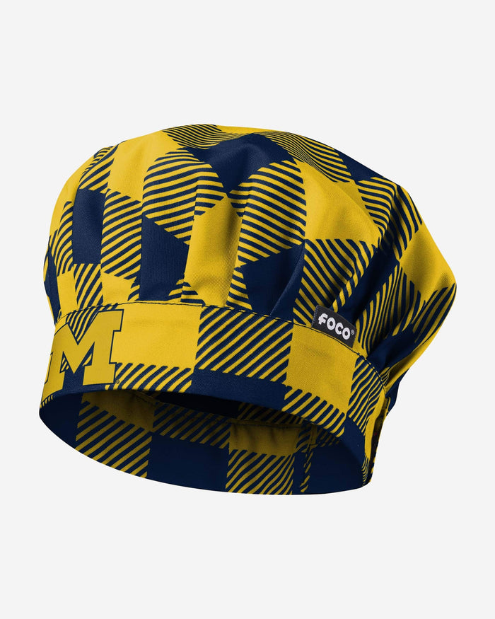 Michigan Wolverines Plaid Chef Hat FOCO - FOCO.com