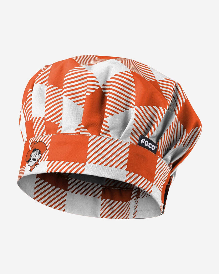 Oklahoma State Cowboys Plaid Chef Hat FOCO - FOCO.com