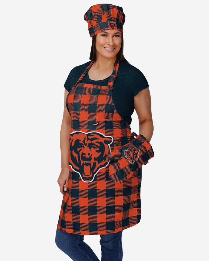 Chicago Bears Plaid Chef Hat FOCO - FOCO.com