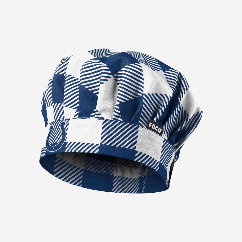 Indianapolis Colts Plaid Chef Hat FOCO - FOCO.com