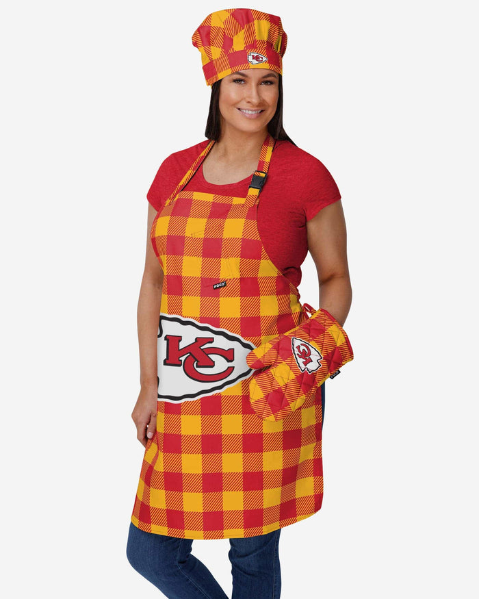 Kansas City Chiefs Plaid Chef Hat FOCO - FOCO.com